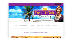 Desktop Screenshot of desertgoldtanning.com